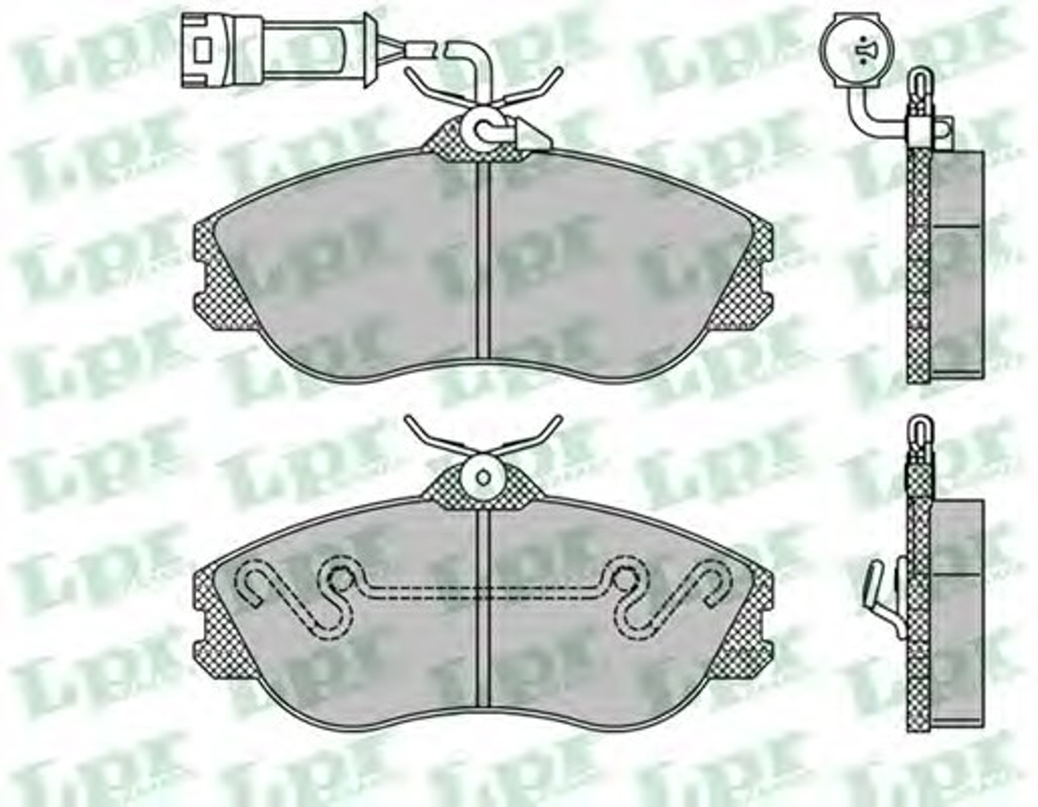 Колодки тормозные дисковые LPR 05P350