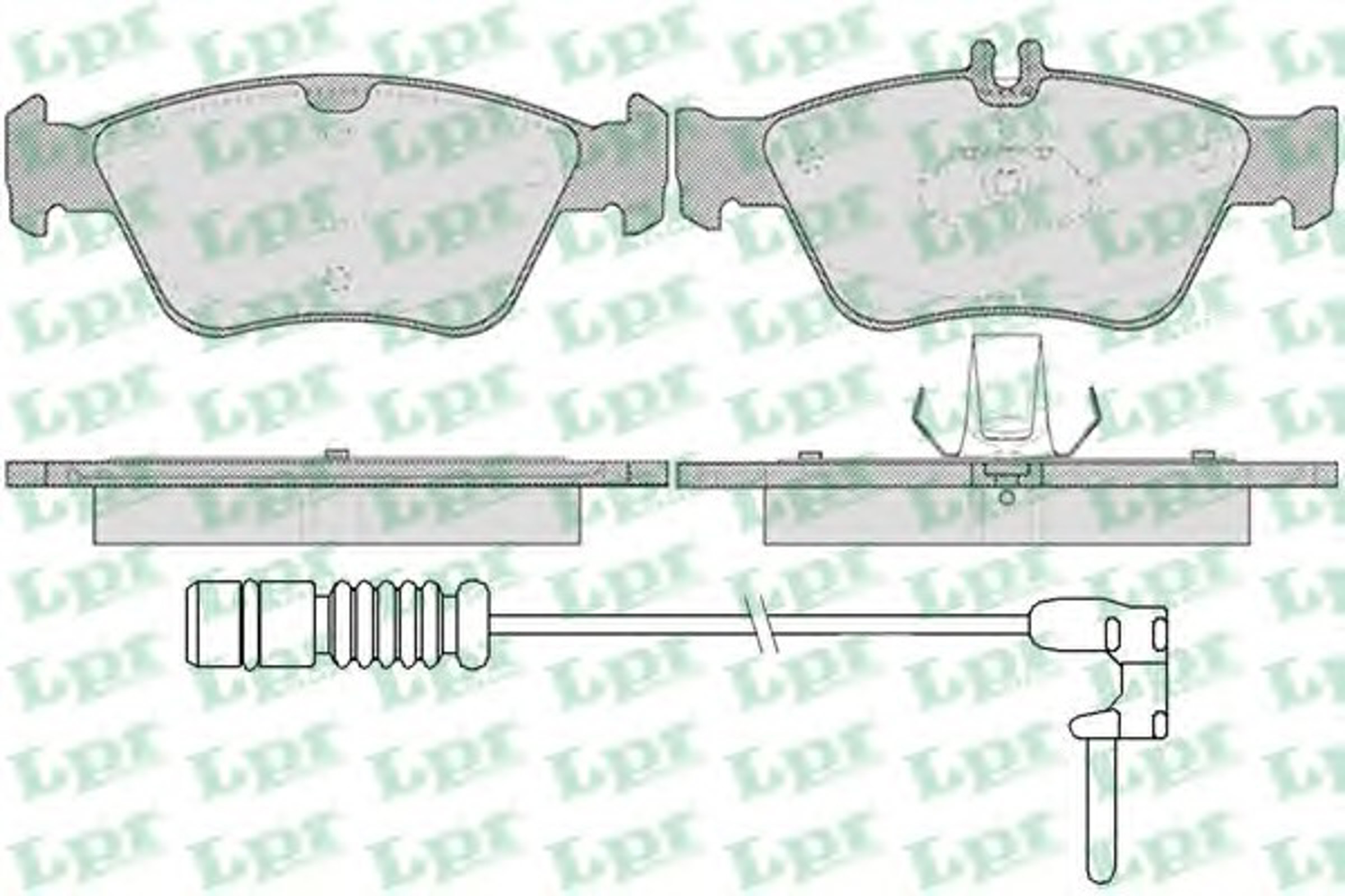 Колодки тормозные дисковые LPR 05P409A