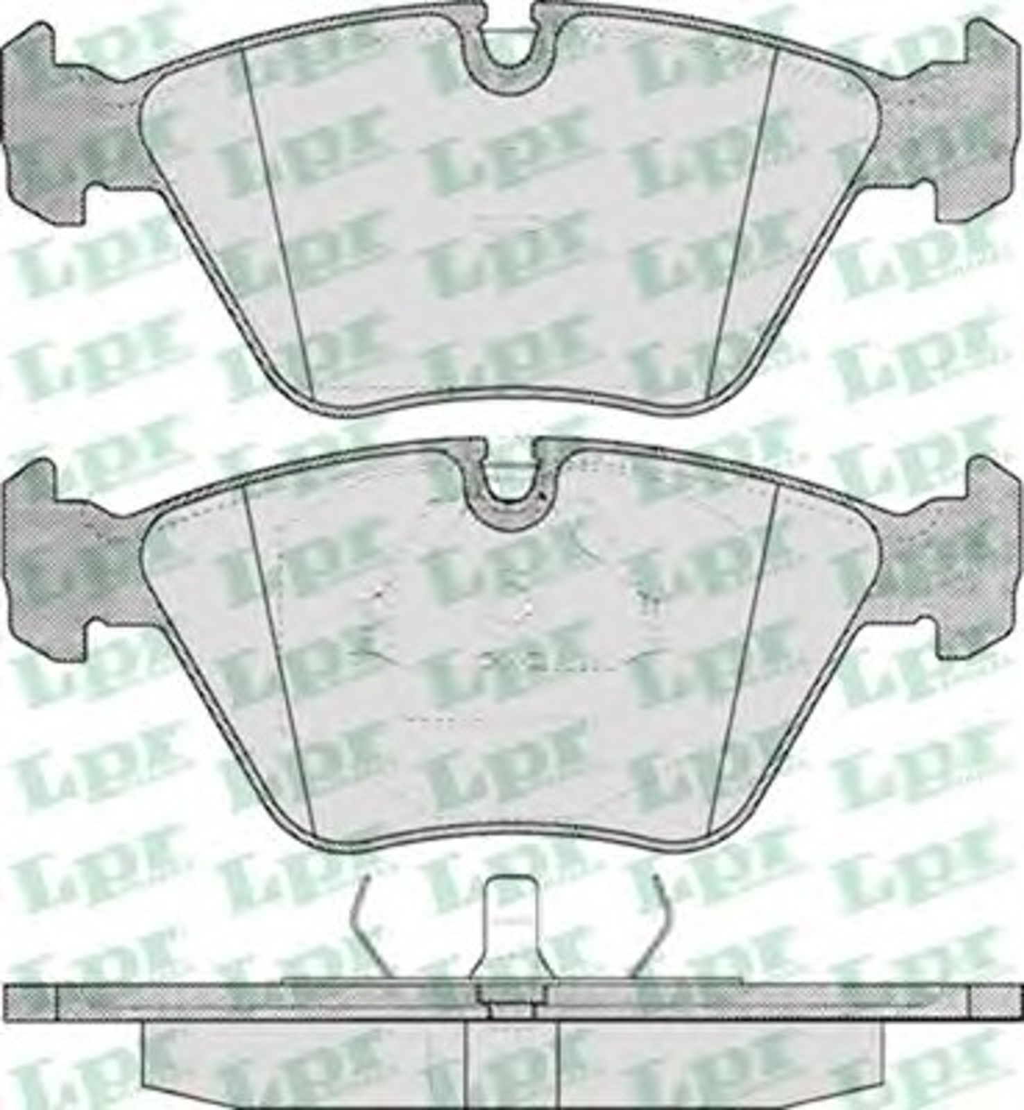 Колодки тормозные дисковые LPR 05P417