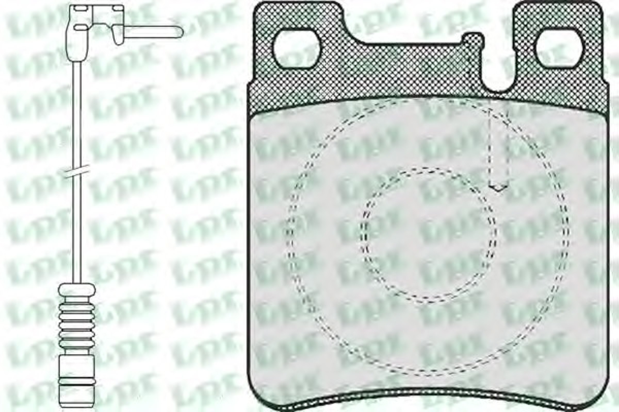 Колодки тормозные дисковые LPR 05P477A