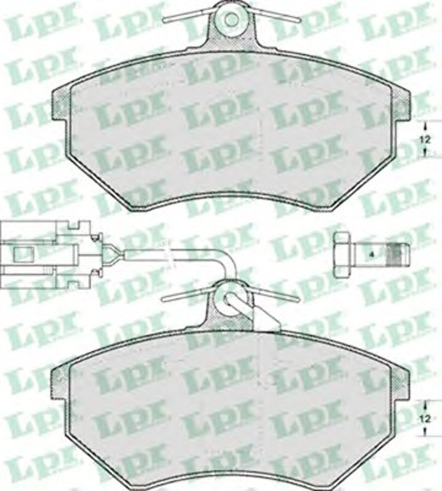 Колодки тормозные дисковые LPR 05P495