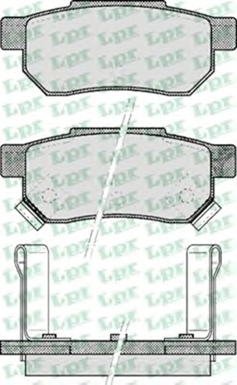 Колодки тормозные дисковые LPR 05P507