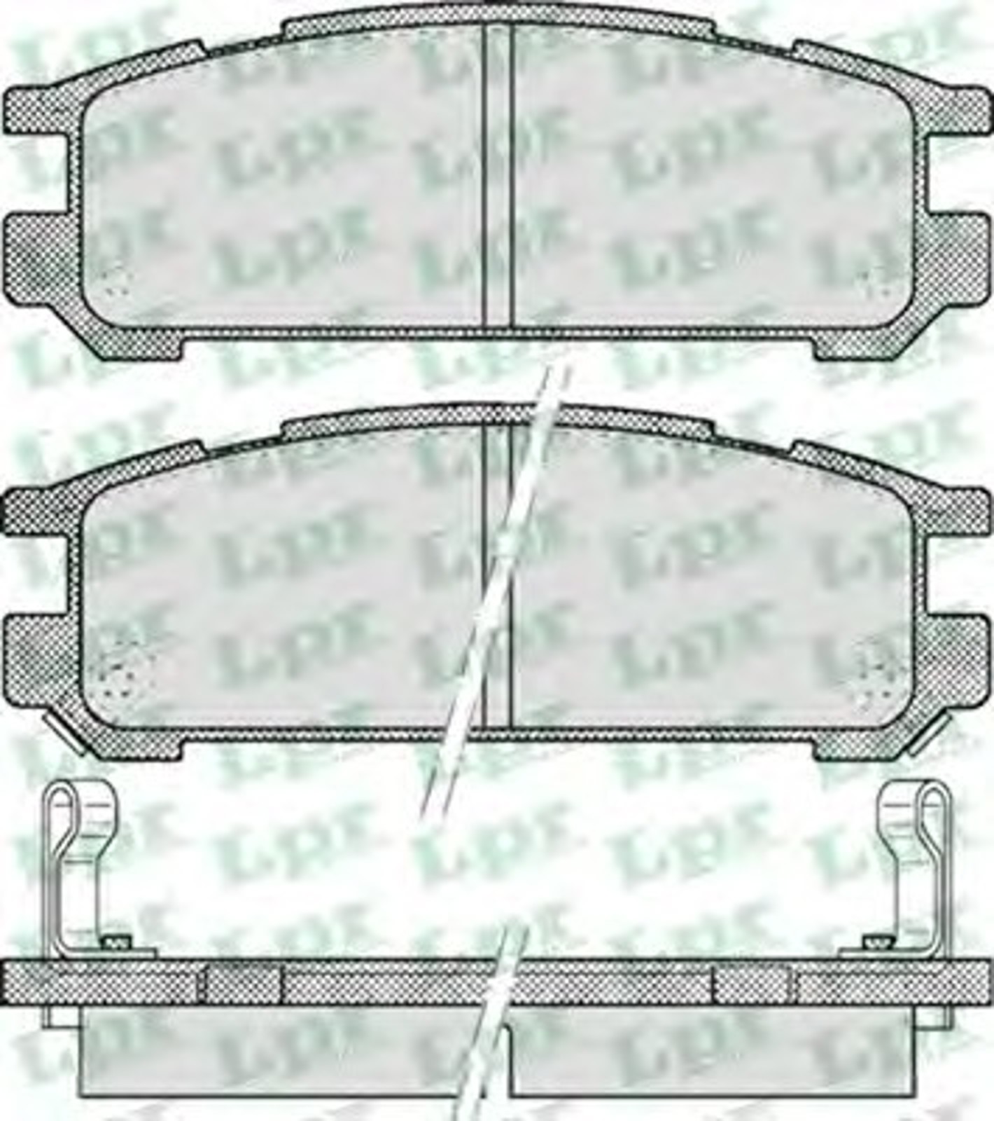 Колодки тормозные дисковые LPR 05P517