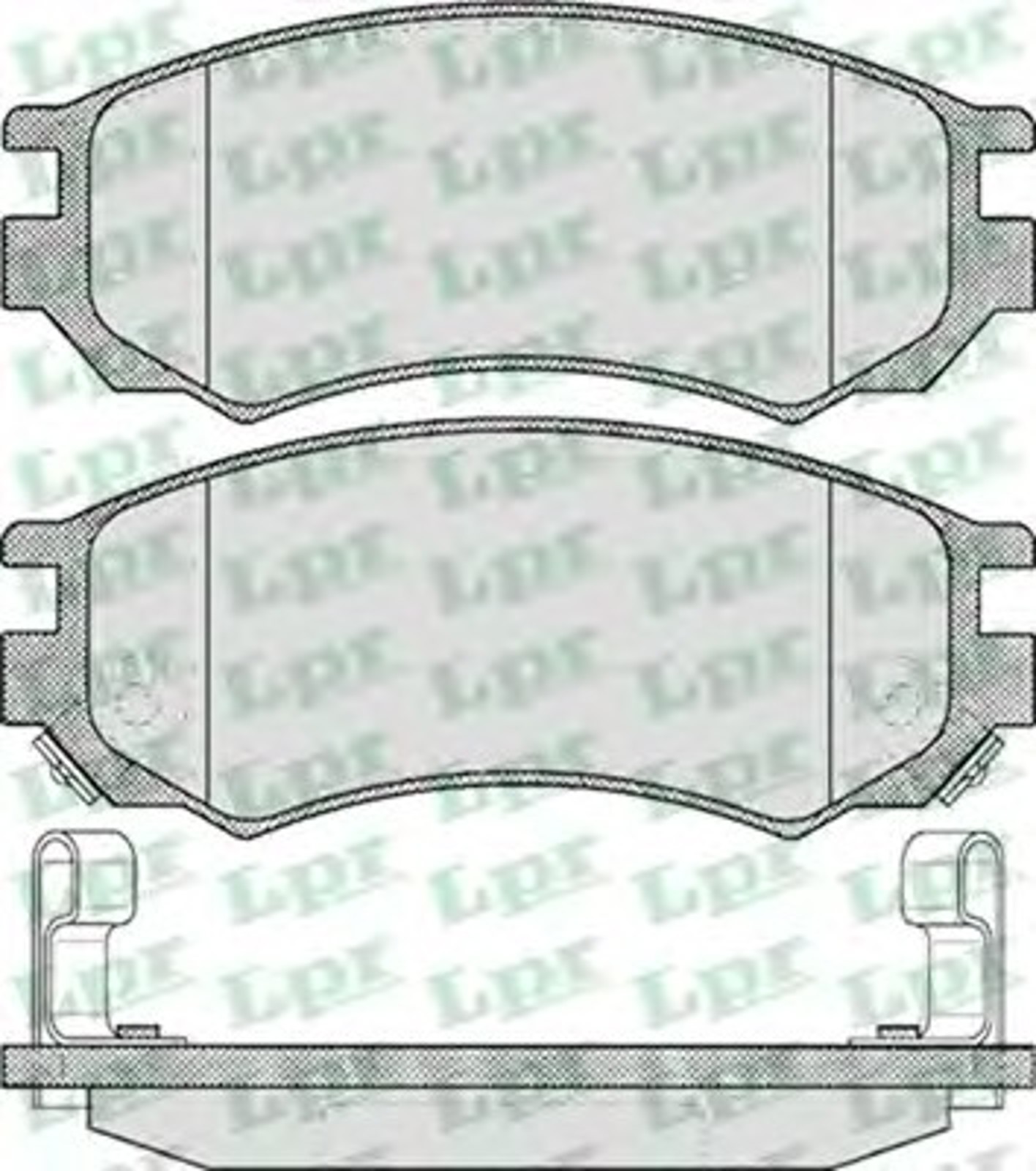 Колодки тормозные дисковые LPR 05P548