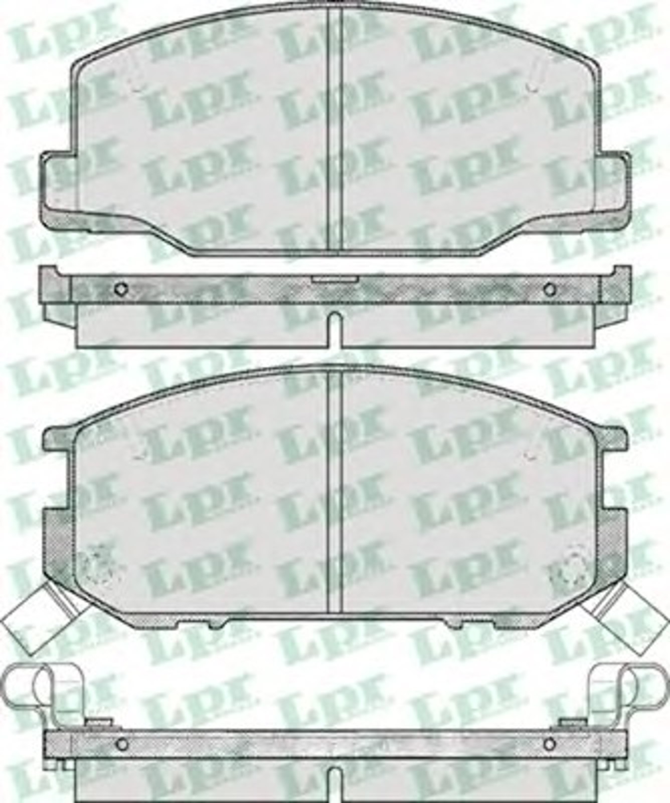 Колодки тормозные дисковые LPR 05P553