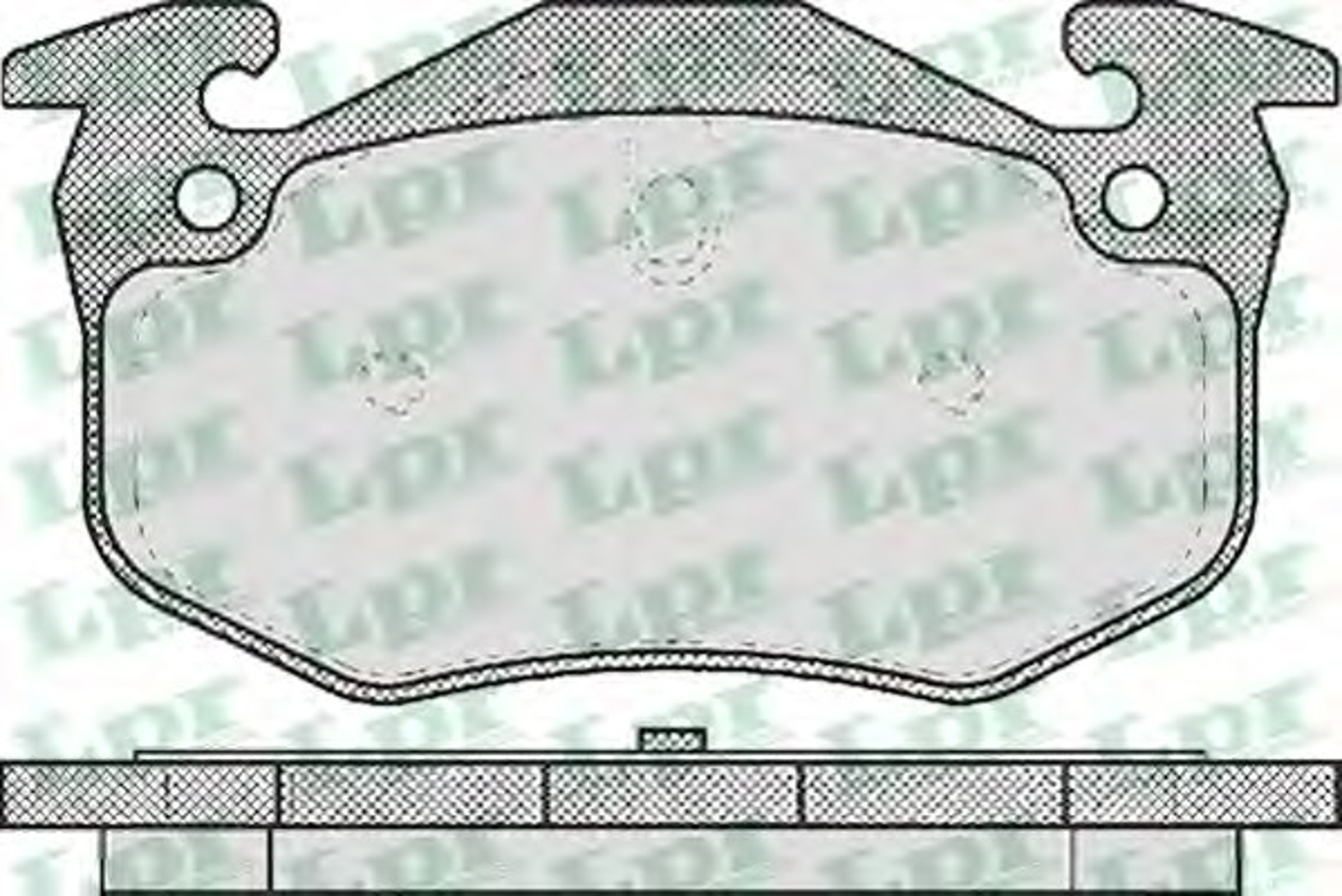 Колодки тормозные дисковые LPR 05P582
