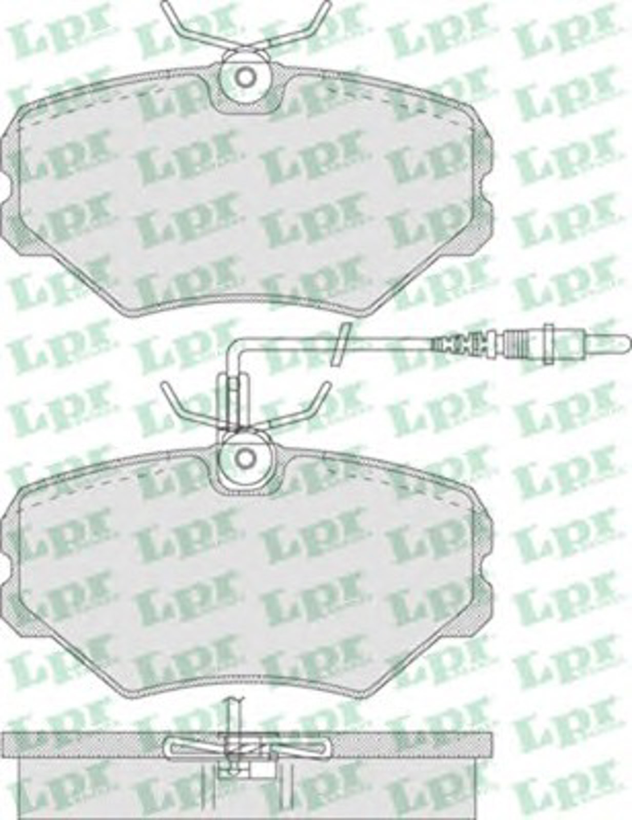 Колодки тормозные дисковые LPR 05P748