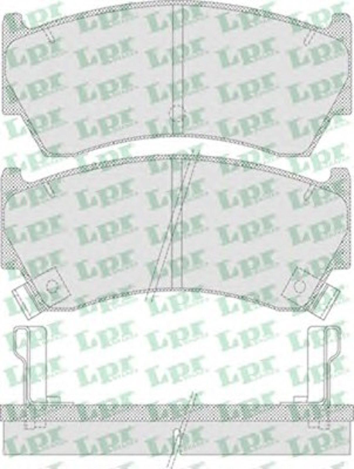 Колодки тормозные дисковые LPR 05P759