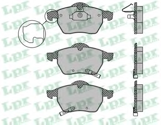 Тормозные колодки LPR 05P812