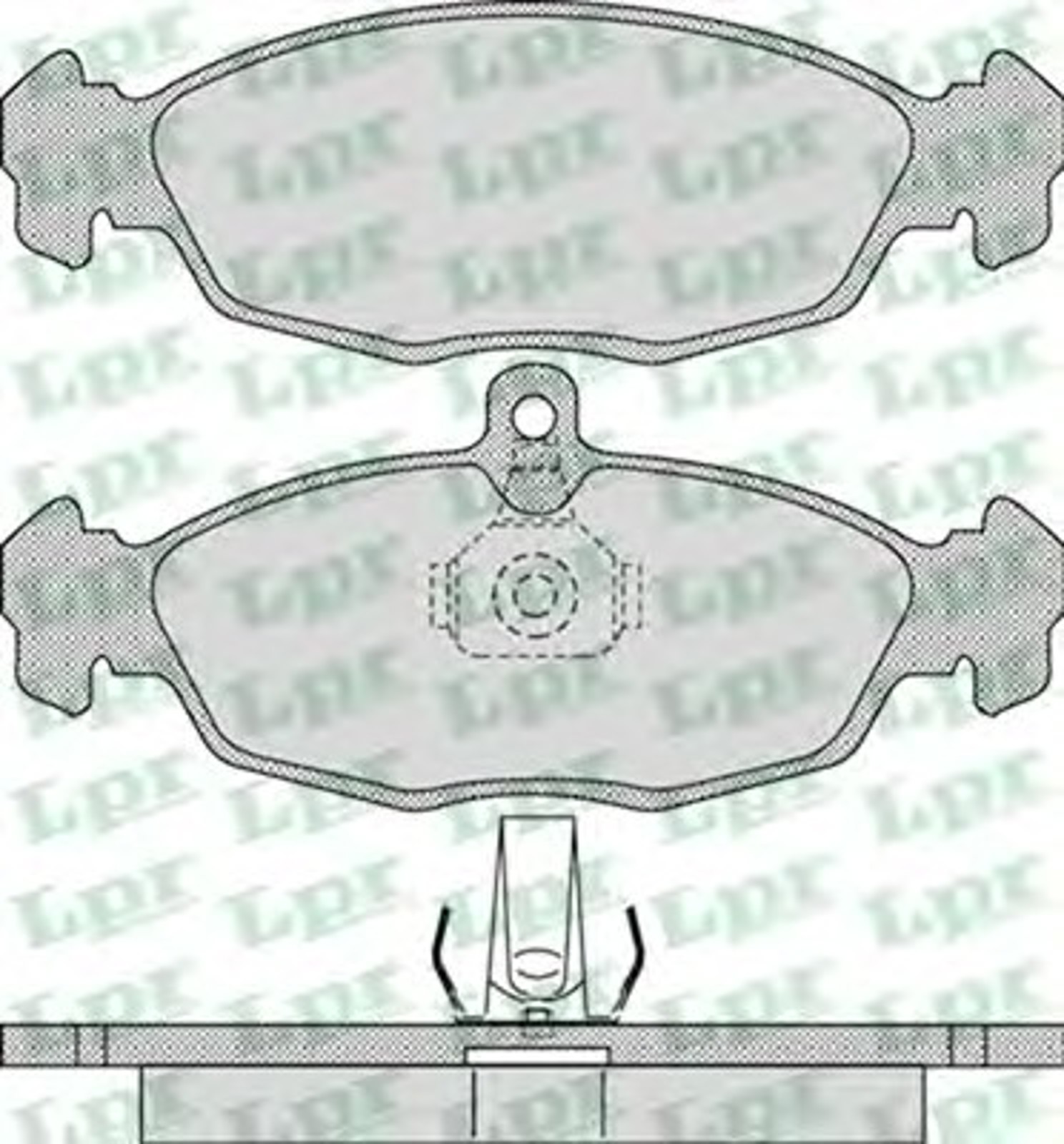 Колодки тормозные дисковые LPR 05P895