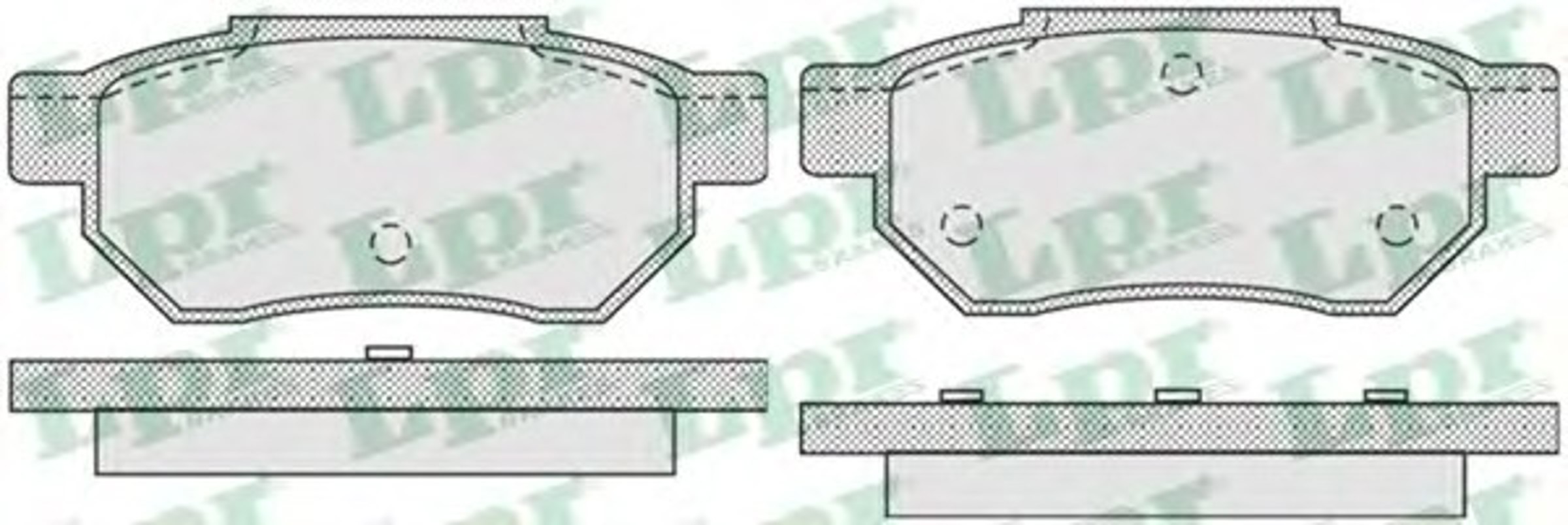Колодки тормозные дисковые LPR 05P928