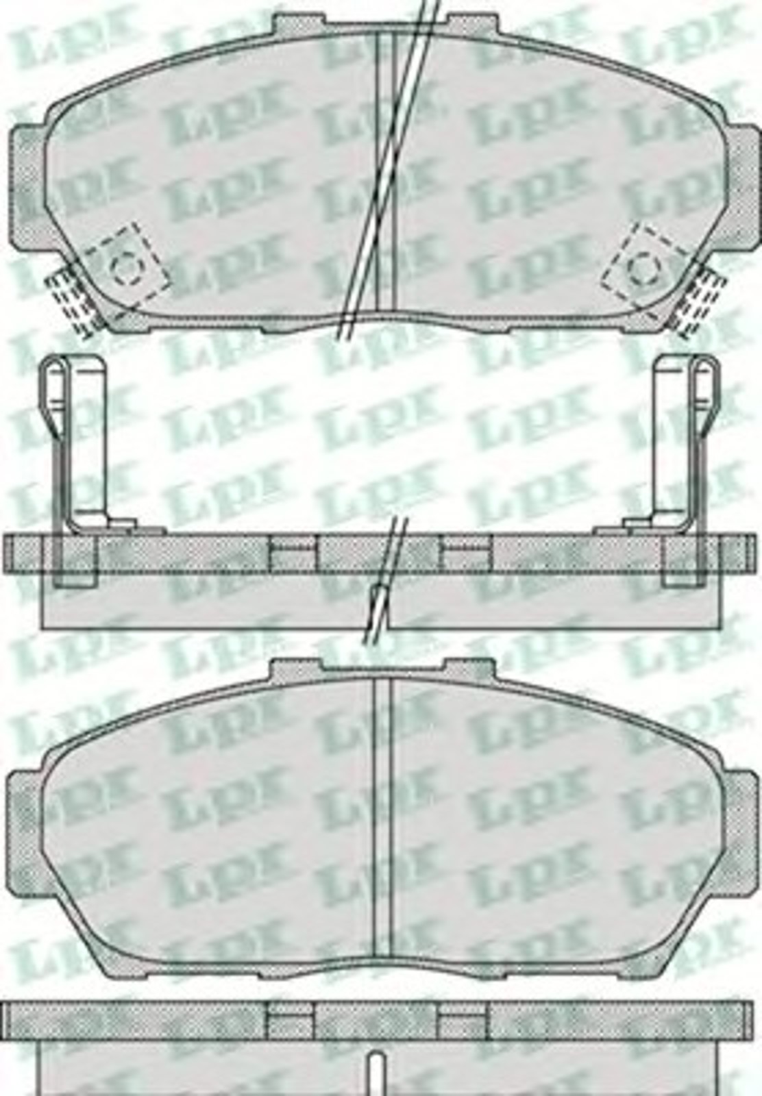 Колодки тормозные дисковые LPR 05P993