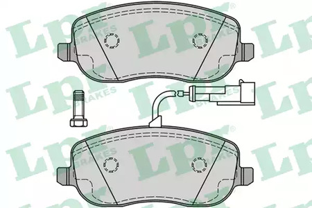 Колодки тормозные дисковые LPR 05P1217