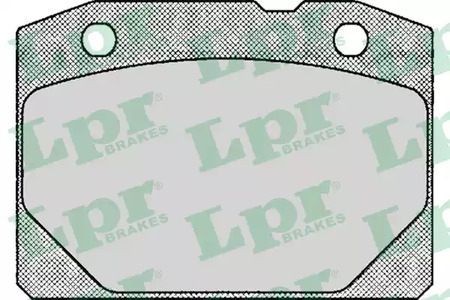 Колодки тормозные дисковые LPR 05P127