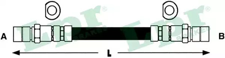 Шланг тормозной LPR 6T46118
