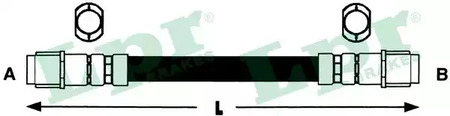 Шланг тормозной LPR 6T47950