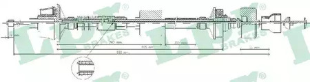 Трос сцепления lpr LPR C0029C