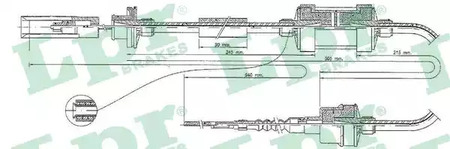 Clutch cable LPR C0045C