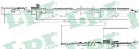Трос сцепления lpr LPR C0046C