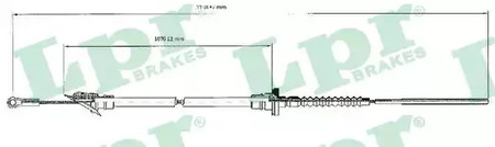 Трос сцепления lpr LPR C0062C