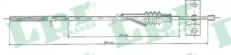 Cable parking brake LPR C0088B