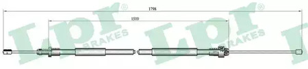 Трос стояночного тормоза lpr LPR C0104B