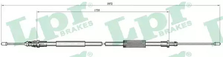 Трос стояночного тормоза lpr LPR C0107B