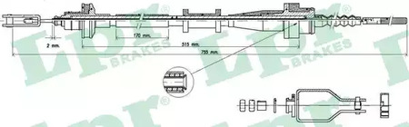 Трос сцепления lpr LPR C0112C