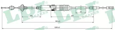 Трос сцепления lpr LPR C0135C