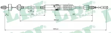 Трос сцепления lpr LPR C0198C