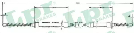 Трос стояночного тормоза lpr LPR C0605B