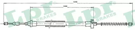 C0606b 474589 peugeot 106 91- LPR C0606B