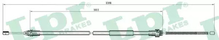Трос ручного тормоза LPR C0683B