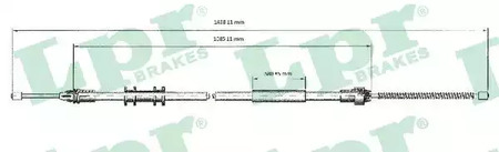 Cable parking brake LPR C0700B