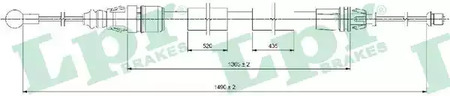 Cable parking brake LPR C0733B
