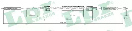 Трос стояночного тормоза lpr LPR C0939B