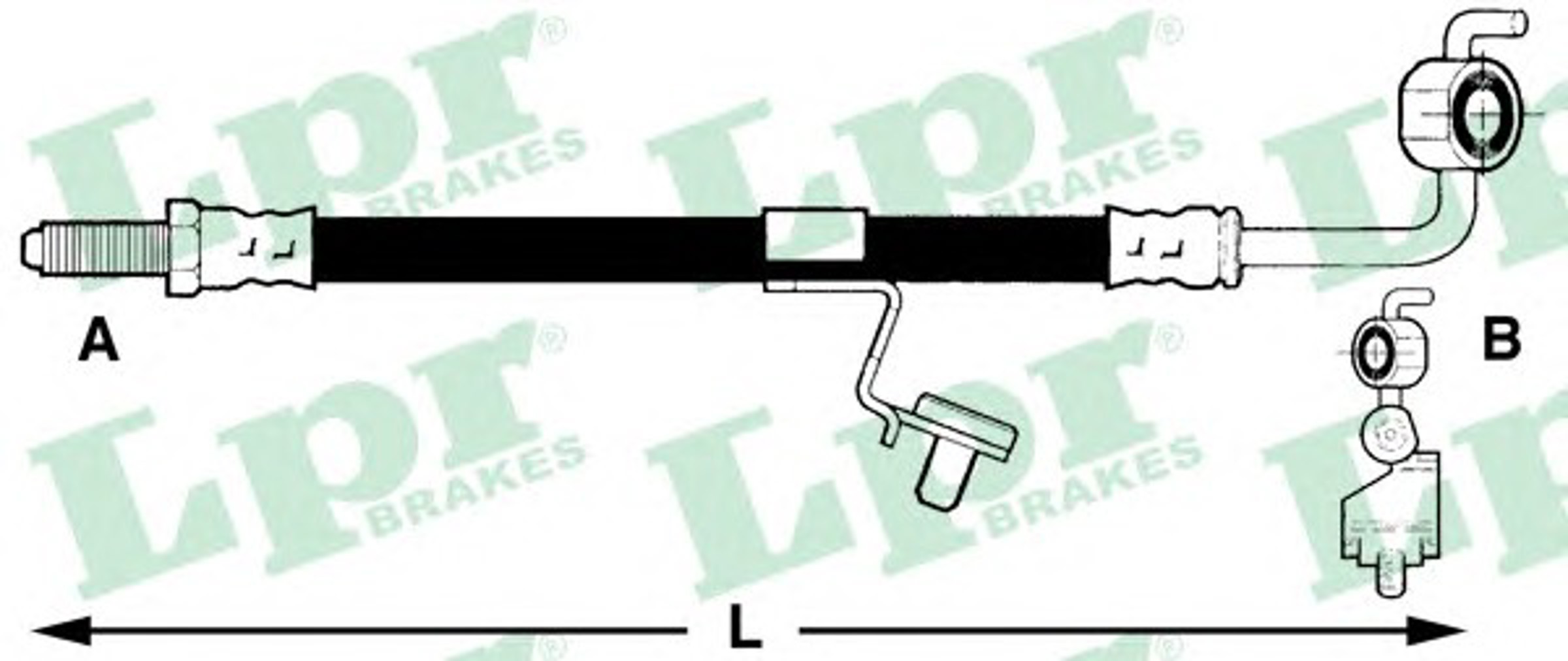 Шланг тормозной LPR 6T46224