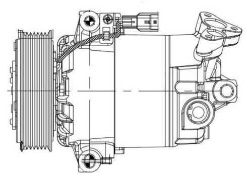 Компрессор кондиционера LUZAR LCAC 14JB