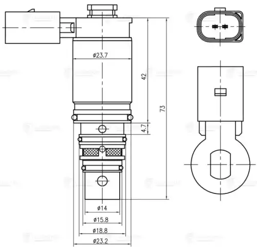 Lccv 1803 клапан регулирующий компрессора LUZAR LCCV 1803