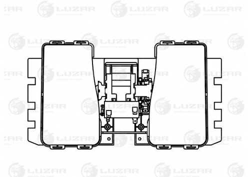 Lfh 1501 э/вентилятор отоп. для а/м mercedes-benz actros mp1 (96-) (auto a/c) (lfh 1501) LUZAR LFH 1501