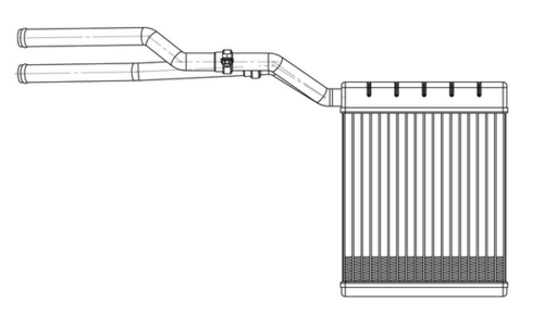 Радиатор отопителя LUZAR LRh 1041