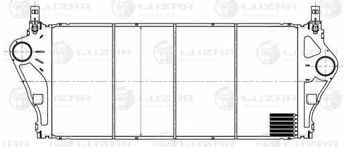 Радиатор интеркулера LUZAR LRIC0904