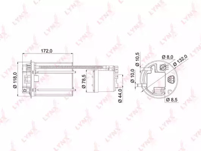 Топливный фильтр LYNXAUTO LF-985M