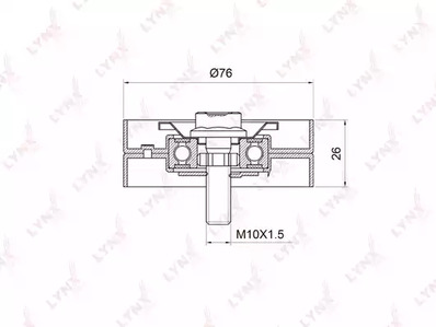 Ролик обводной LYNXAUTO PB-7028