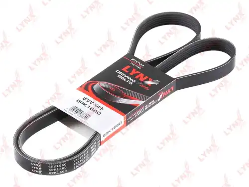 Поликлиновой ремень (ручейковый) LYNXAUTO 6PK1660