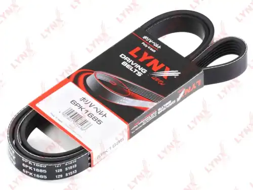 Поликлиновой ремень (ручейковый) LYNXAUTO 6PK1685