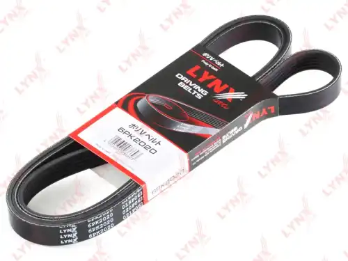 Поликлиновой ремень (ручейковый) LYNXAUTO 6PK2020