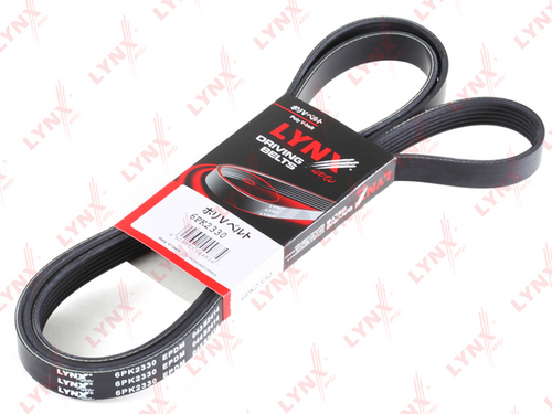 Поликлиновой ремень (ручейковый) LYNXAUTO 6PK2330