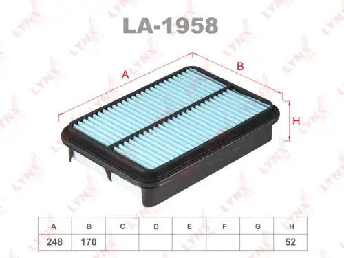 Воздушный фильтр LYNXAUTO LA-1958