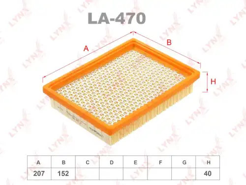 Воздушный фильтр LYNXAUTO LA-470